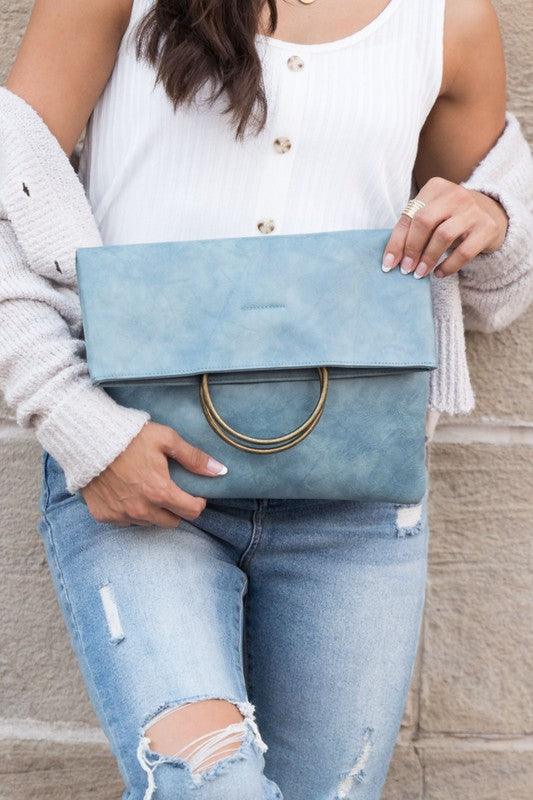 Fold-over Slouchy Clutch // Honeypot: New + Vintage High Quality Western Wear