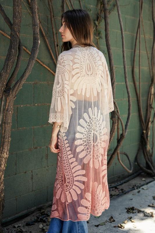 Ombre Bohemian Lace Kimono // Honeypot: New + Vintage High Quality Western Wear