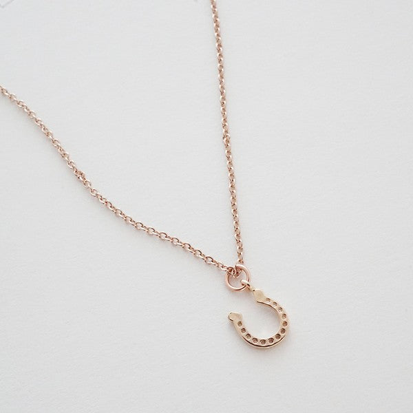 Dainty Lucky Charm Horseshoe Necklace // Honeypot: New + Vintage High Quality Western Wear