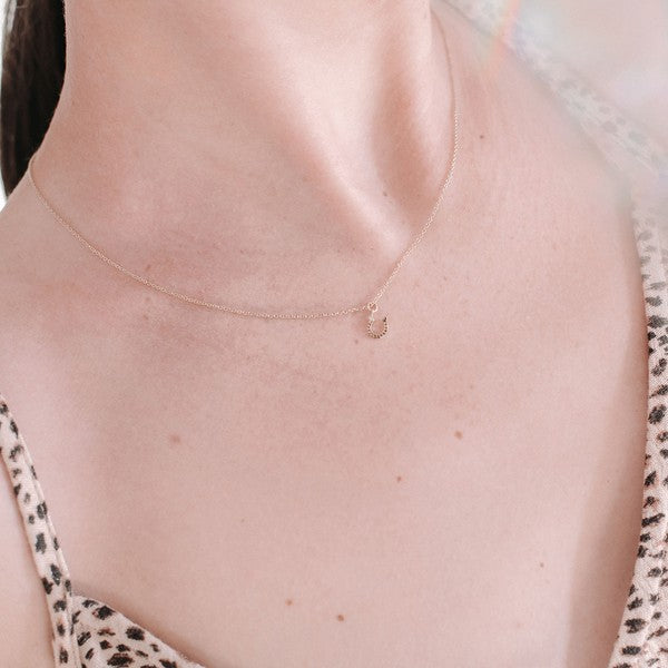 Dainty Lucky Charm Horseshoe Necklace // Honeypot: New + Vintage High Quality Western Wear