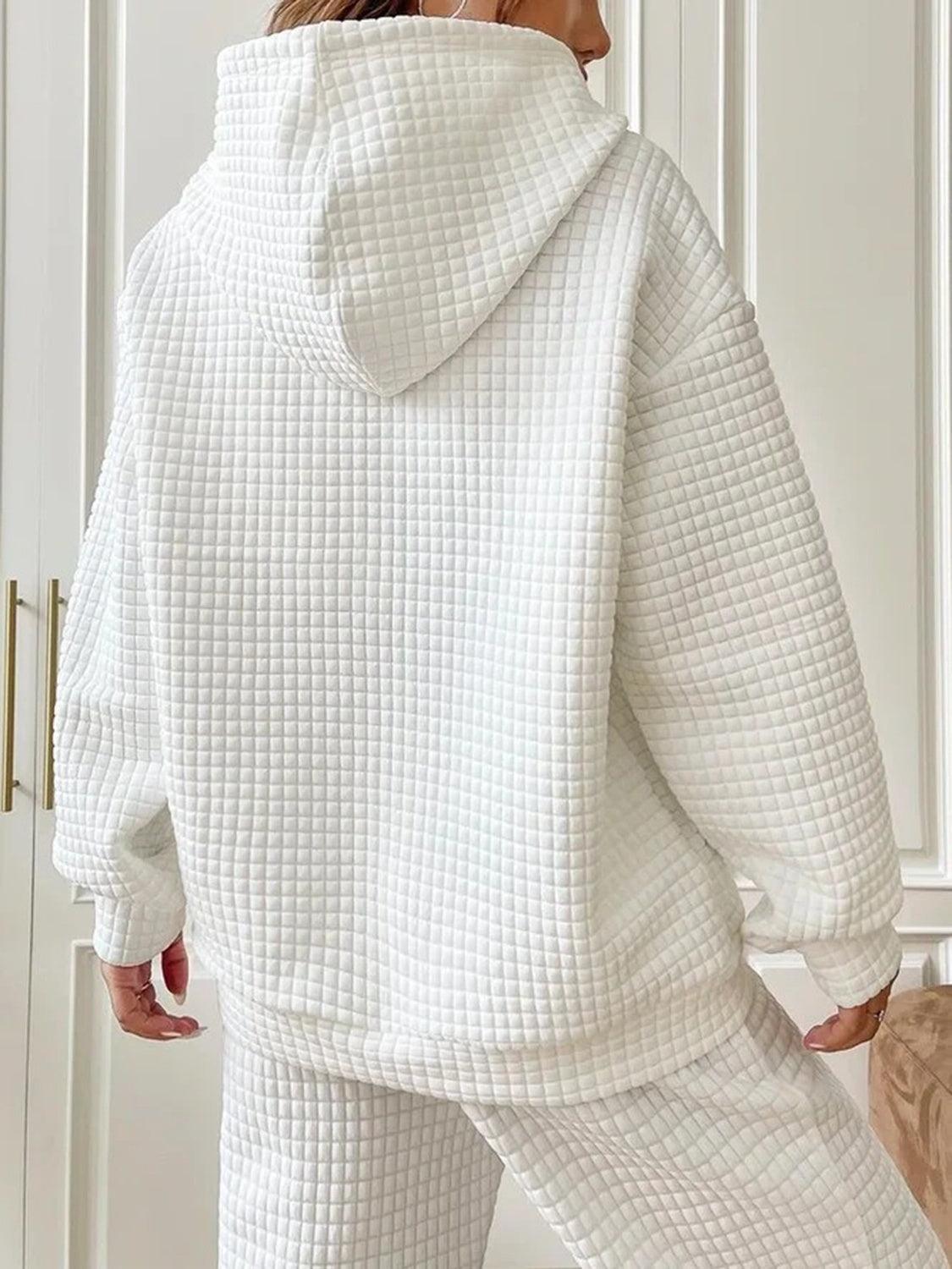 Textured Drawstring Drop Shoulder Hoodie // Honeypot: New + Vintage High Quality Western Wear