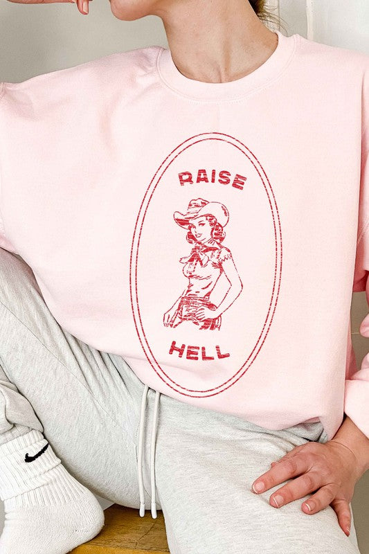 Raise Hell Crew Neck Sweatshirt // Honeypot: New + Vintage High Quality Western Wear