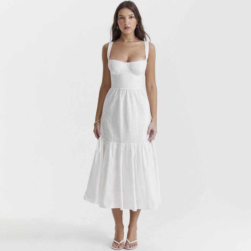 Linen/Cotton Blend Summer Dress // Honeypot: New + Vintage High Quality Western Wear