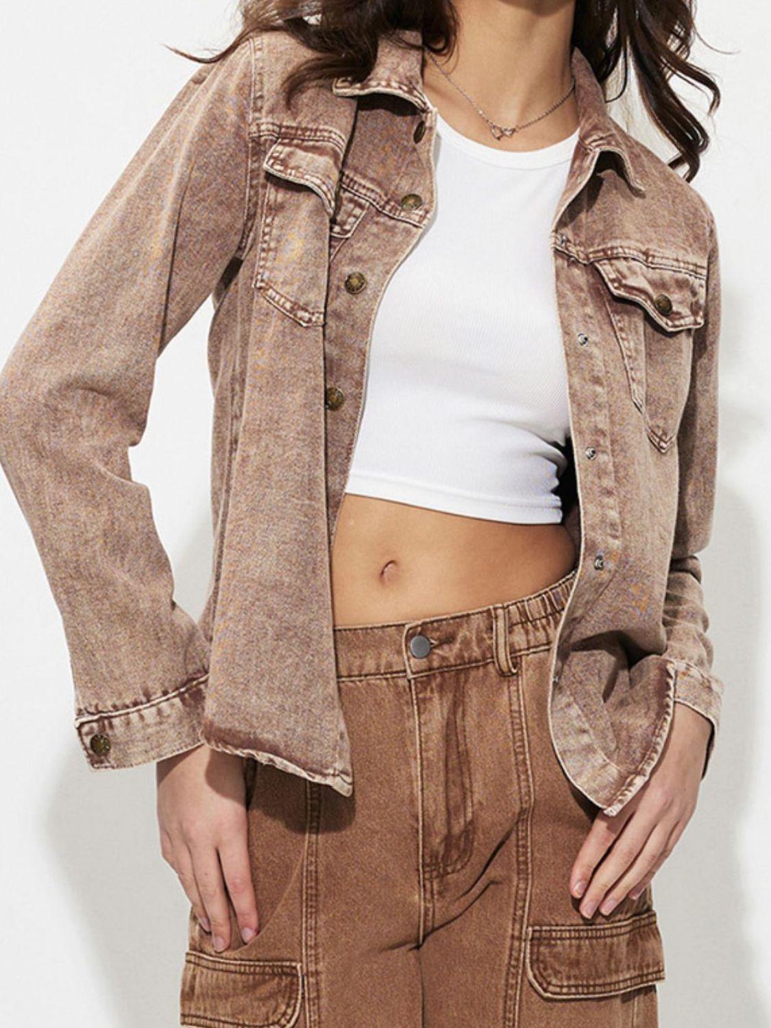 Button Up Long Sleeve Denim Jacket // Honeypot: New + Vintage High Quality Western Wear