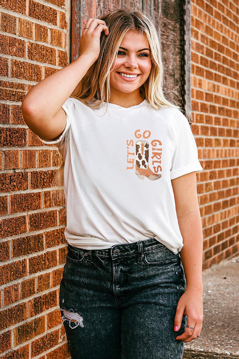 "Let's Go Girls" Graphic Tee // Honeypot: New + Vintage High Quality Western Wear