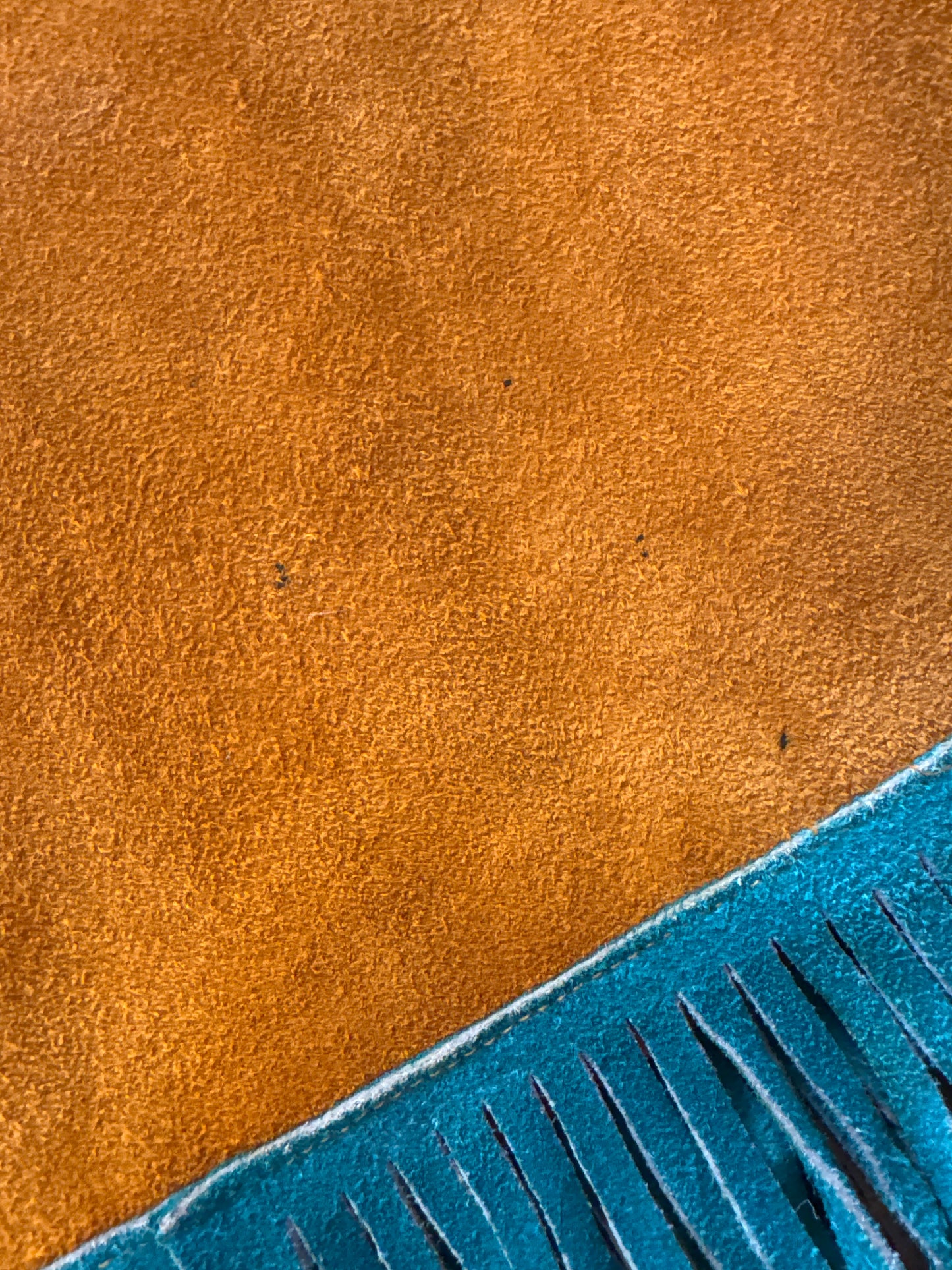 1 of 1 Vintage Suede Fringe Skirt, S