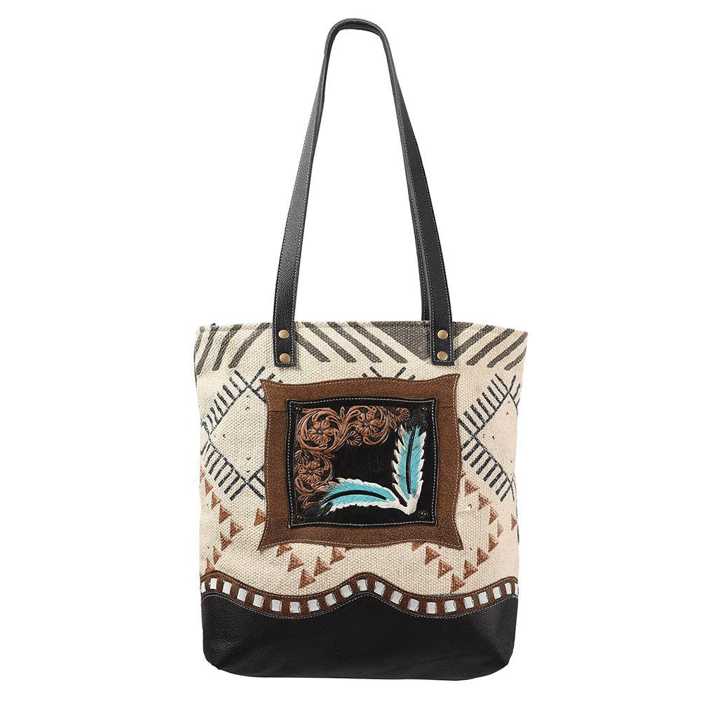 LC-OHV113 Tote Upcycled Canvas Ladies Bag