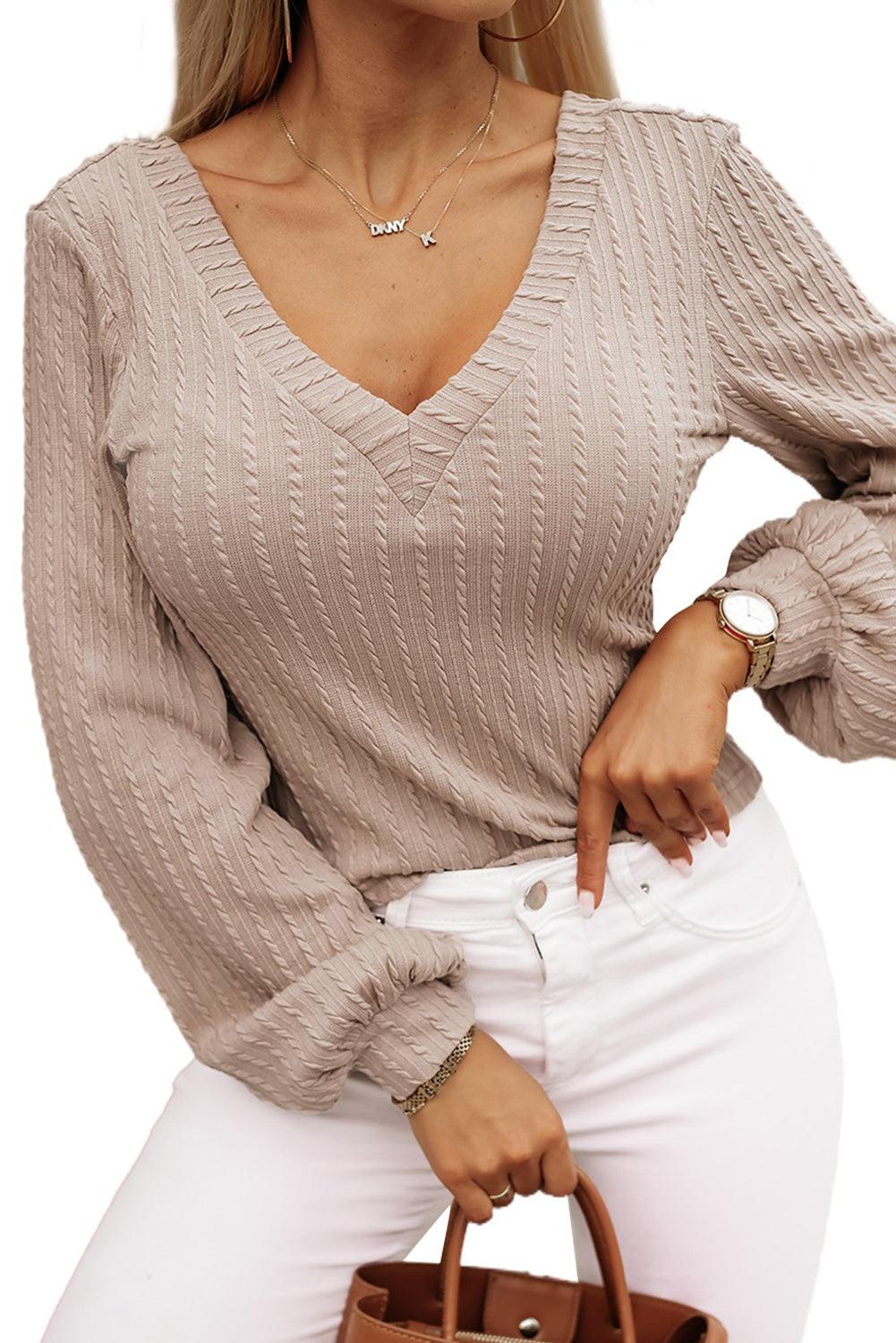 Black V-Neck Lantern Sleeve Top // Honeypot: New + Vintage High Quality Western Wear