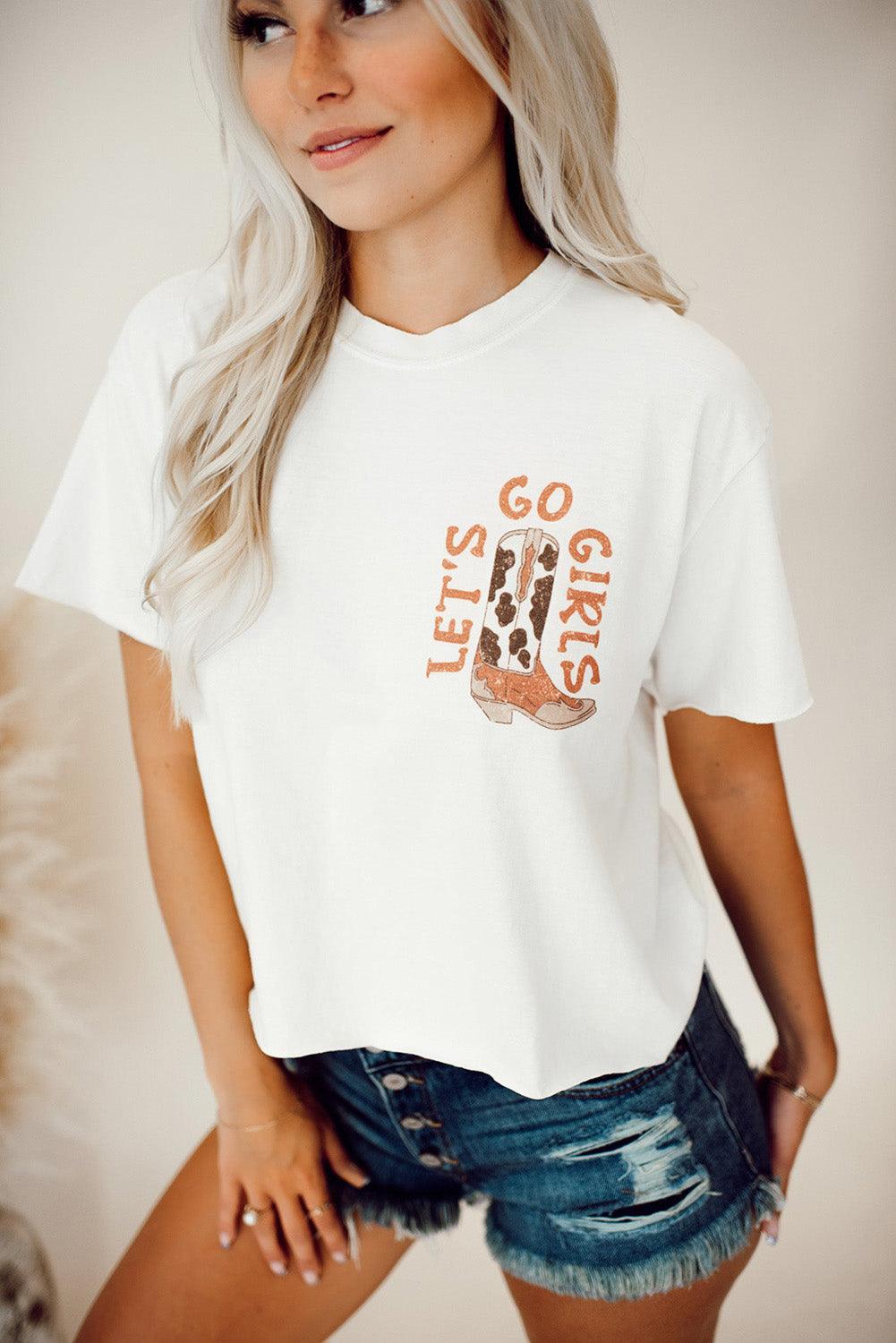 "Let's Go Girls" Graphic Tee // Honeypot: New + Vintage High Quality Western Wear