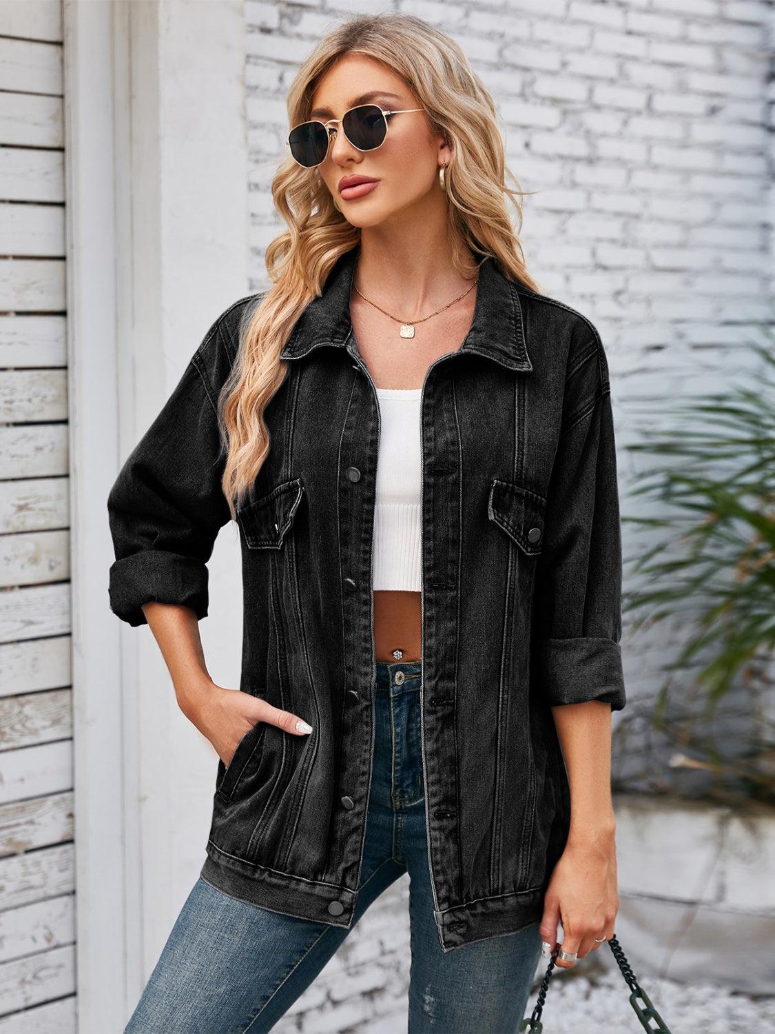 Button Up Long Sleeve Denim Jacket // Honeypot: New + Vintage High Quality Western Wear