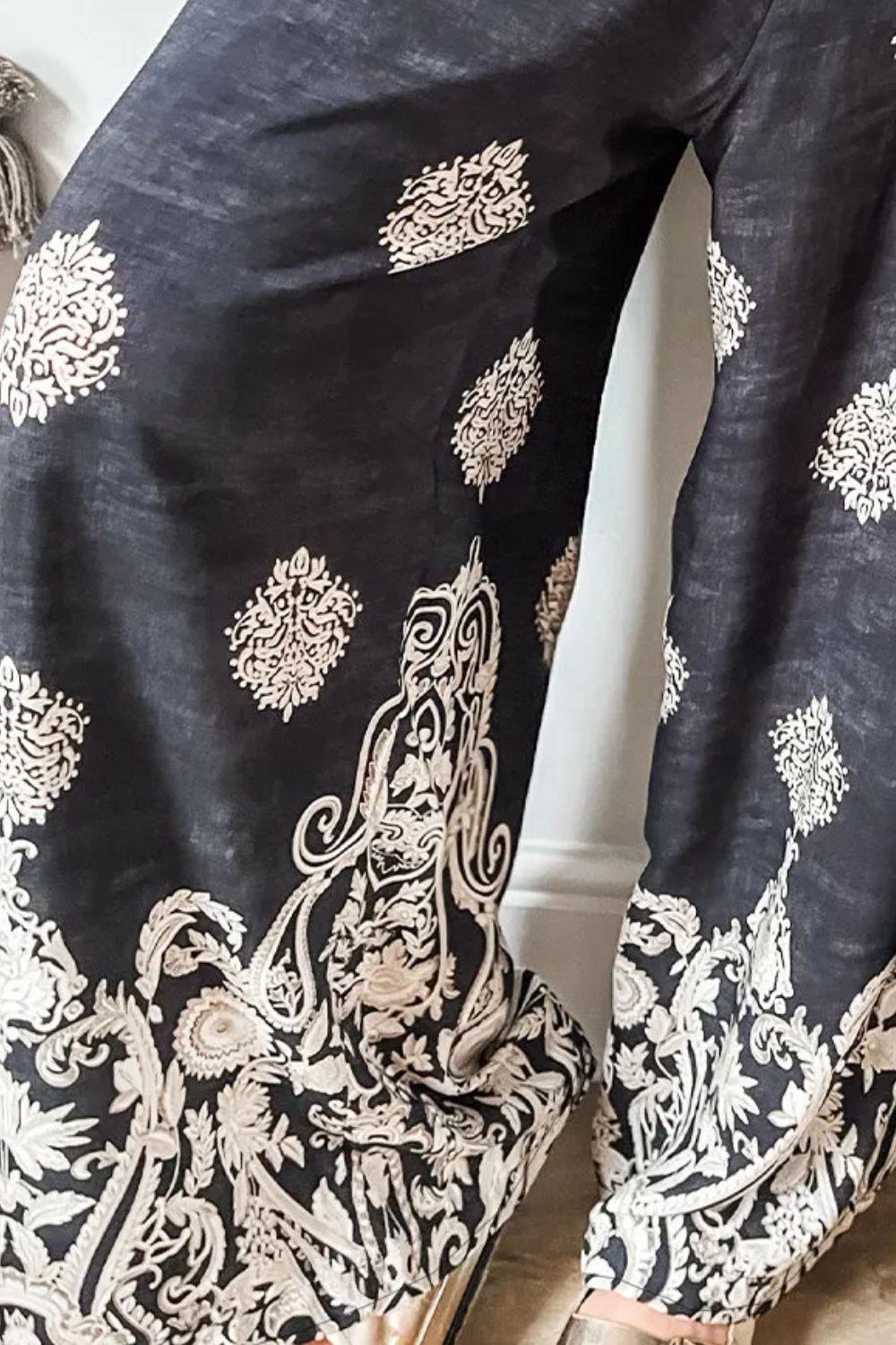 Printed Wide Leg Pants // Honeypot: New + Vintage High Quality Western Wear