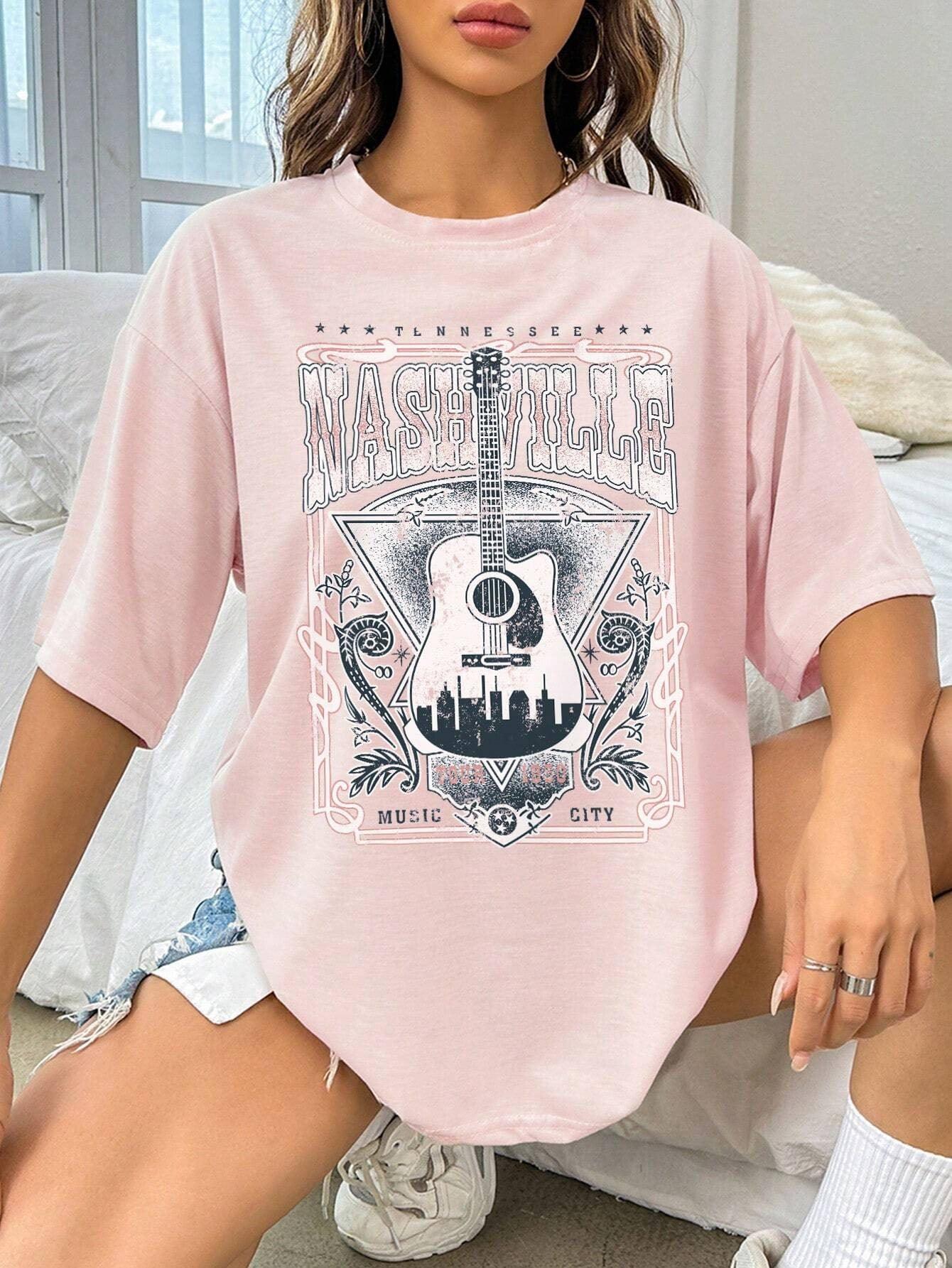 Nashville Oversized Graphic Tee // Honeypot: New + Vintage High Quality Western Wear
