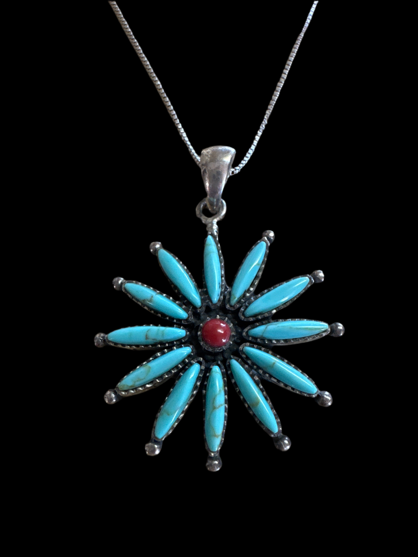 Sunburst Cluster Pendant Necklace