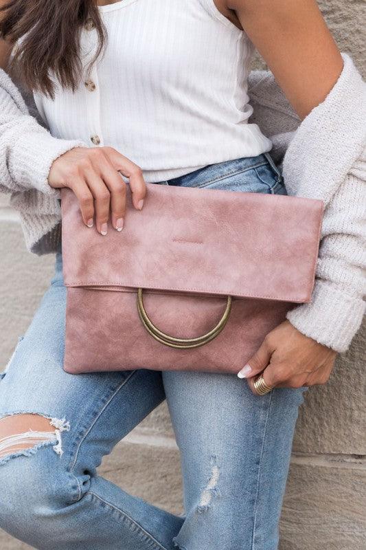Fold-over Slouchy Clutch // Honeypot: New + Vintage High Quality Western Wear
