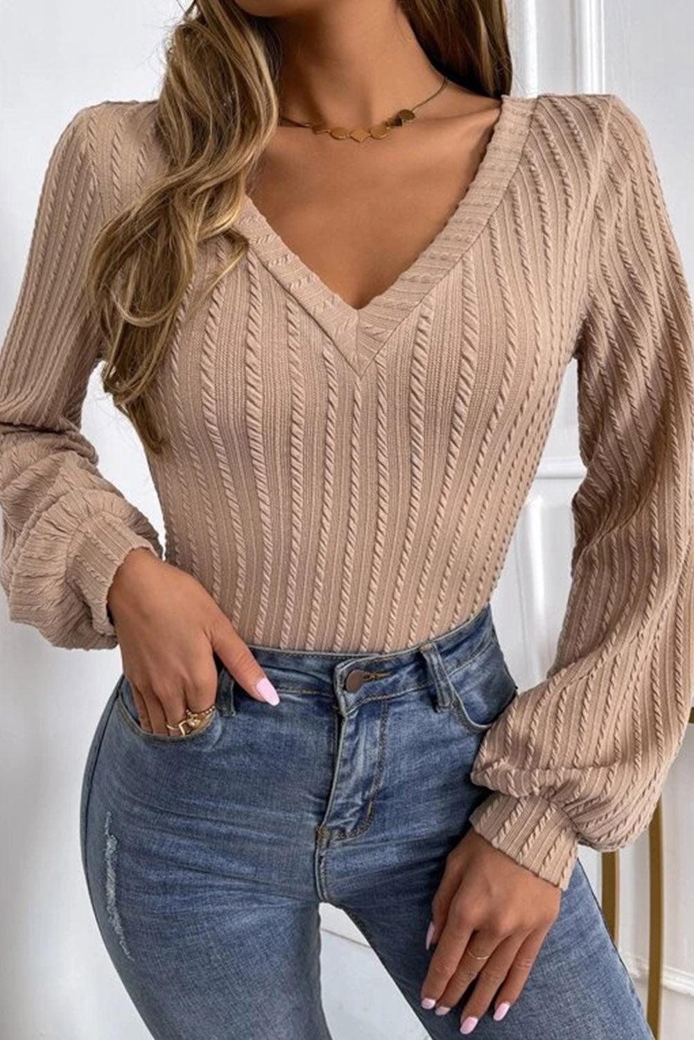 Black V-Neck Lantern Sleeve Top // Honeypot: New + Vintage High Quality Western Wear