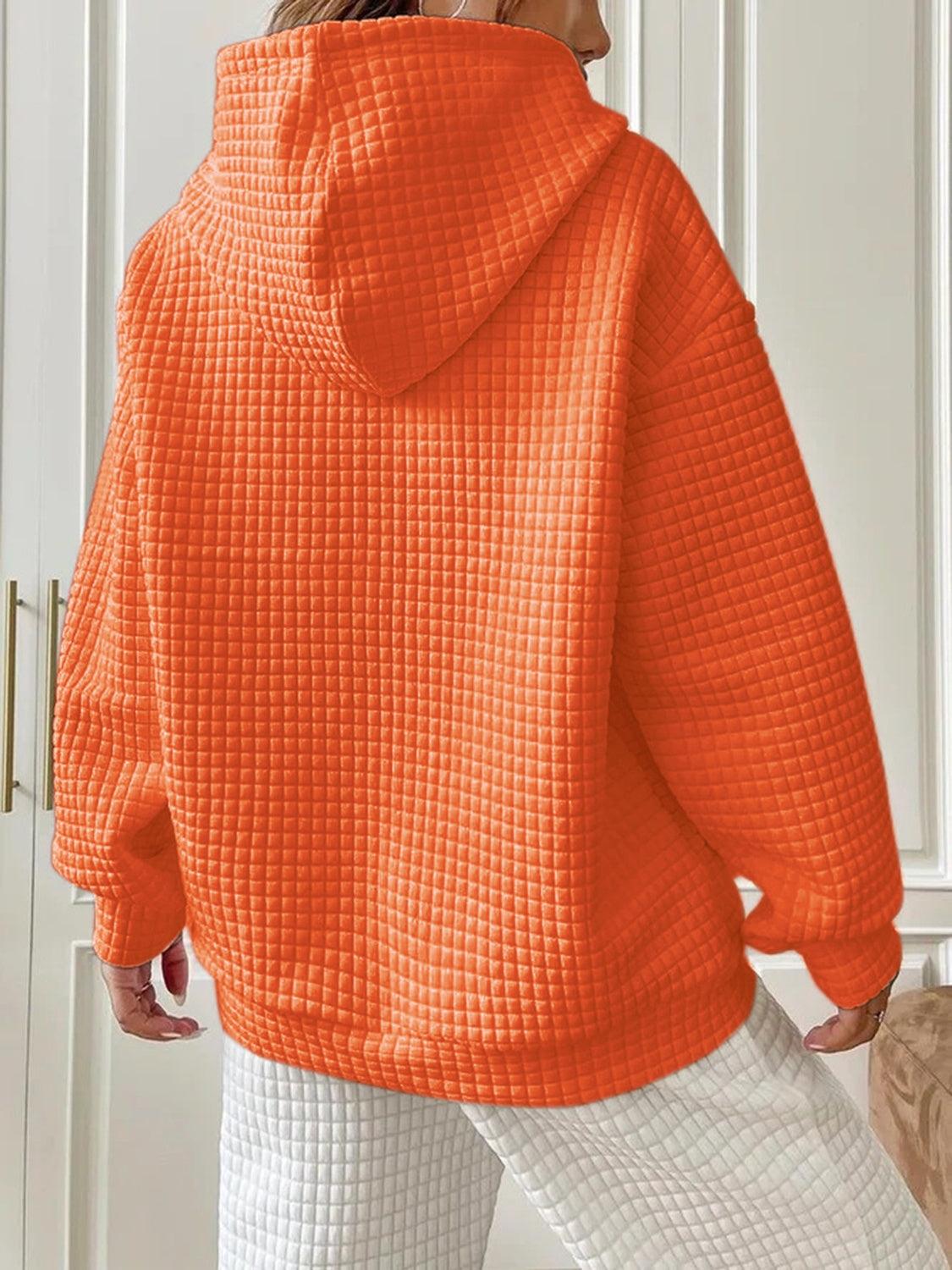 Textured Drawstring Drop Shoulder Hoodie // Honeypot: New + Vintage High Quality Western Wear