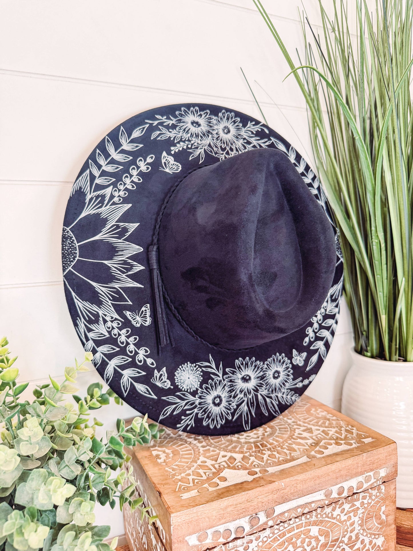 Floral Print Hat