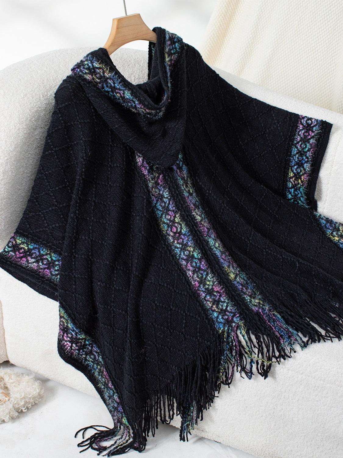 Fringe Half Sleeve Hooded Poncho // Honeypot: New + Vintage High Quality Western Wear