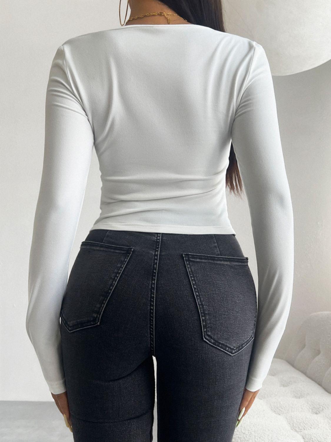 Devine Tied Long Sleeve T-Shirt // Honeypot: New + Vintage High Quality Western Wear