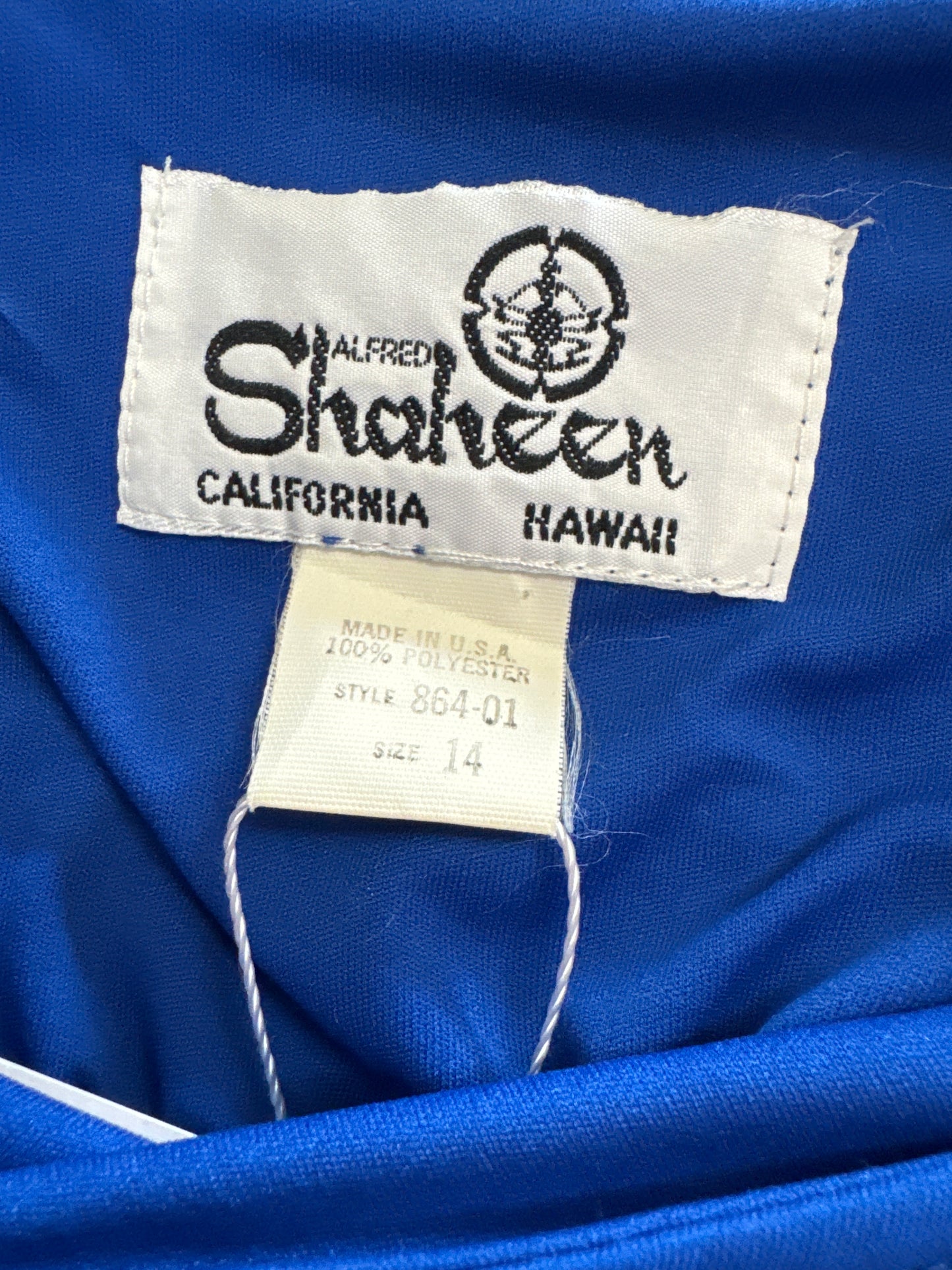70's Hawaiian One Shoulder Dress // Alfred Shaheen, 14