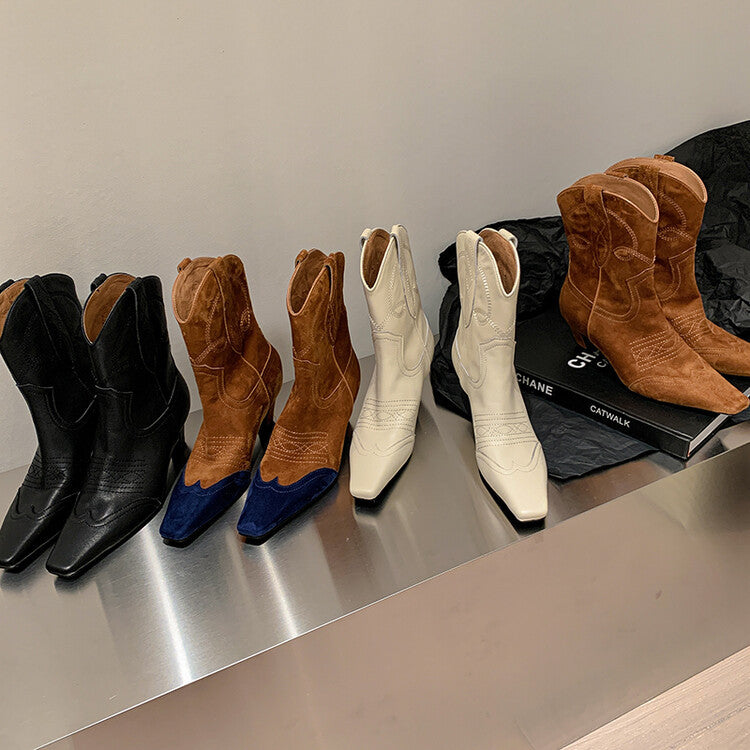 Leather Western Fashion Boots // Honeypot: New + Vintage High Quality Western Wear