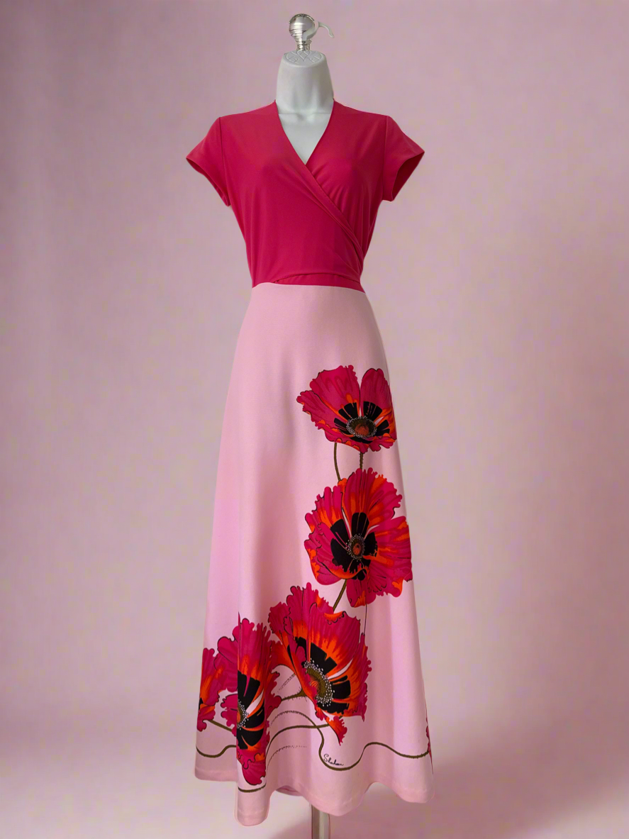 70's Floral Wrap Dress // Alfred Shaheen, 6