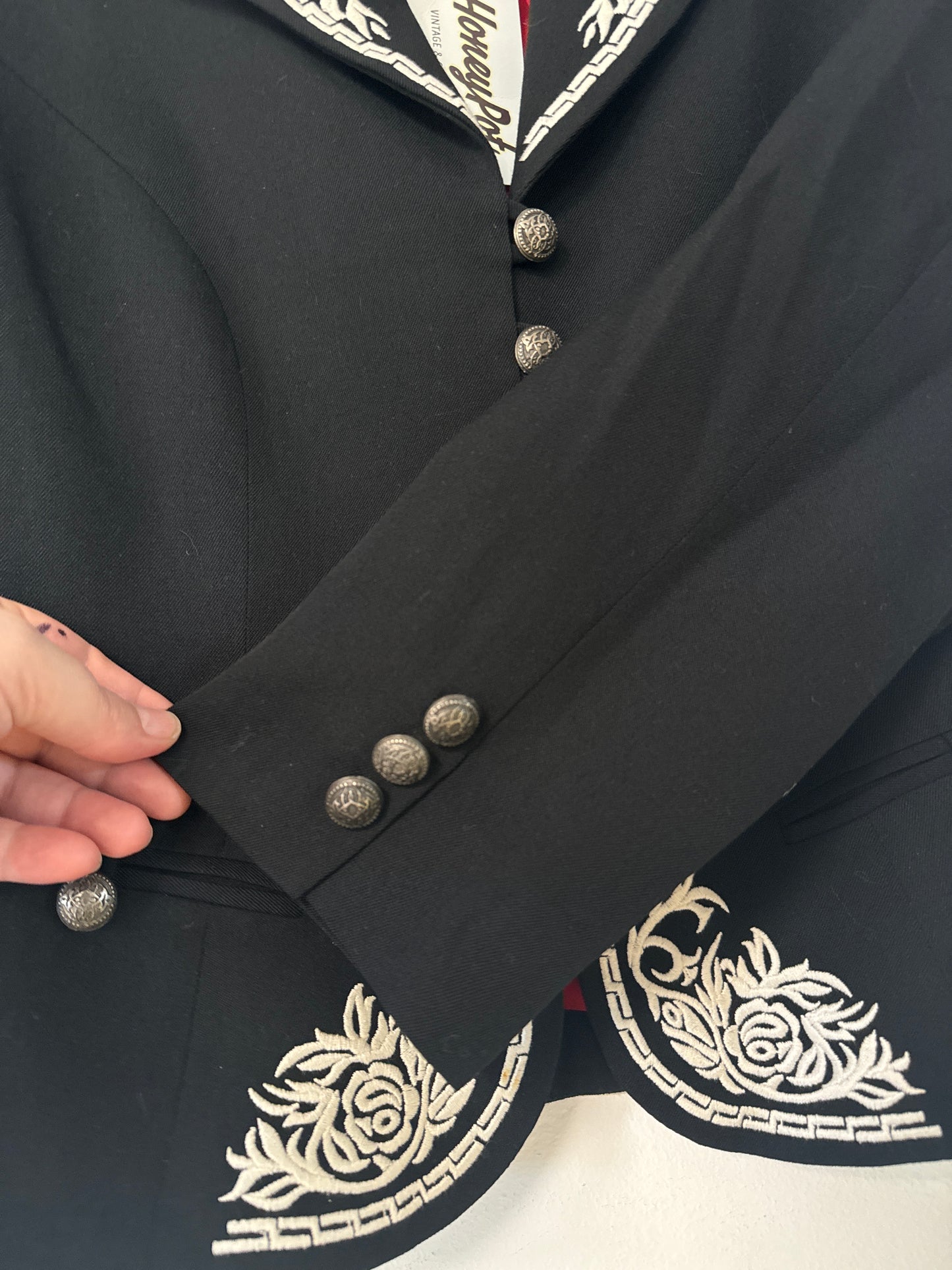 Embroidered Wool Blazer // Hairston Roberson // Honeypot: New + Vintage High Quality Western Wear