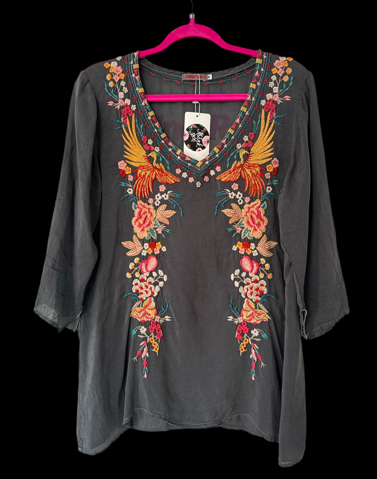 Johnny Was Embroidered hot Tunic - M