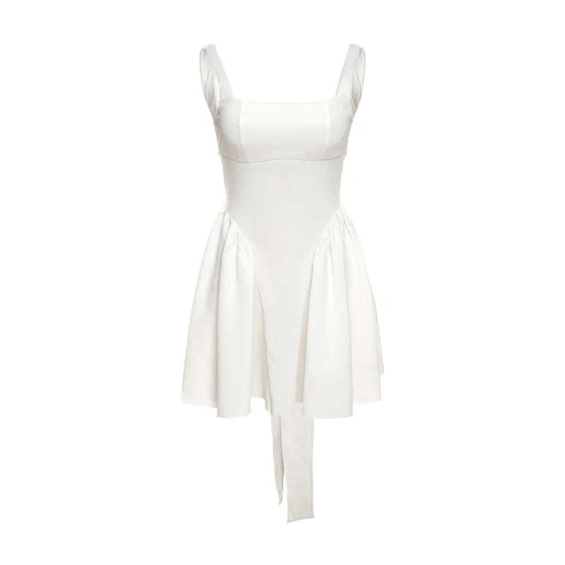 Corset Style Square Neck Minidress