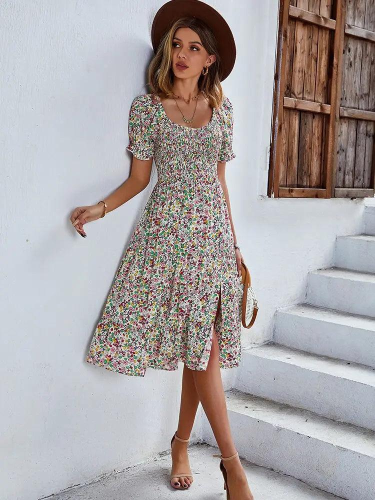 Floral Print Midi Sundress // Honeypot: New + Vintage High Quality Western Wear