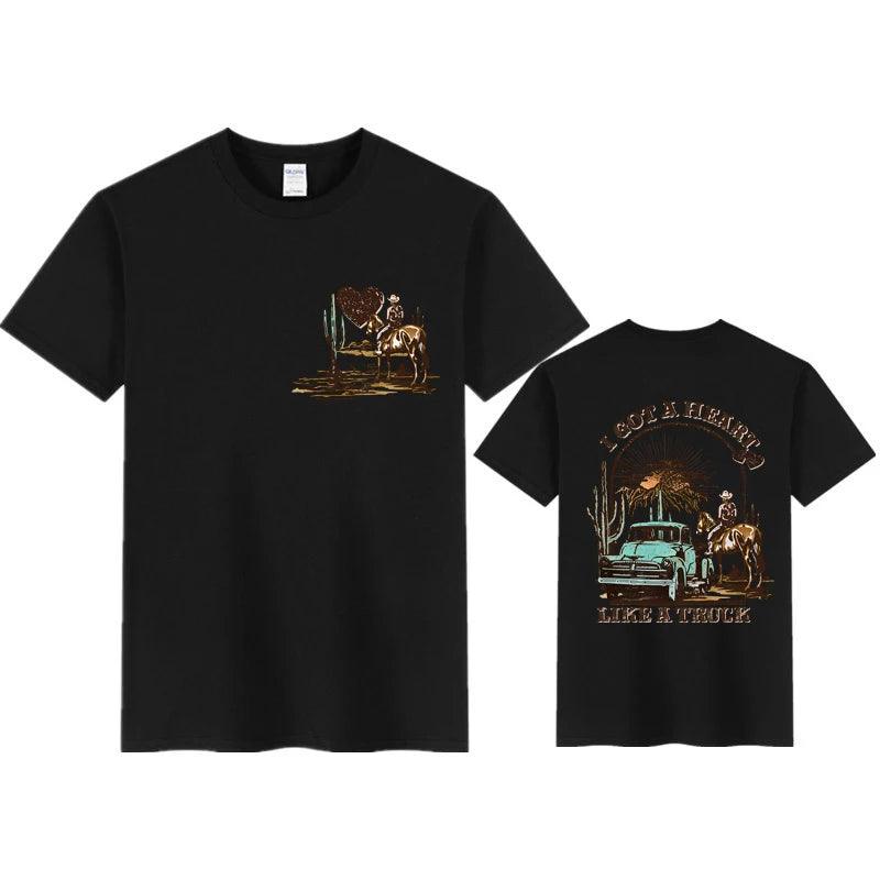 Heart Like A Truck Lainey Wilson Graphic Tee // Honeypot: New + Vintage High Quality Western Wear