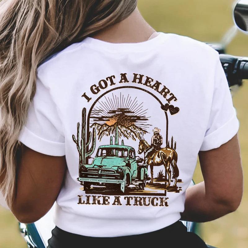 Heart Like A Truck Lainey Wilson Graphic Tee // Honeypot: New + Vintage High Quality Western Wear