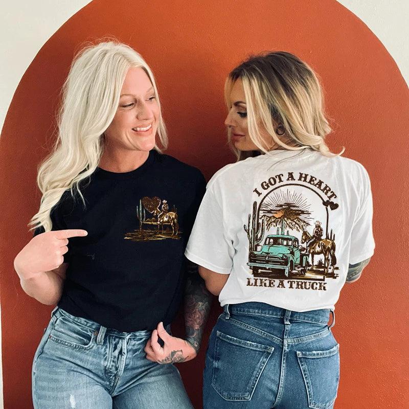 Heart Like A Truck Lainey Wilson Graphic Tee // Honeypot: New + Vintage High Quality Western Wear