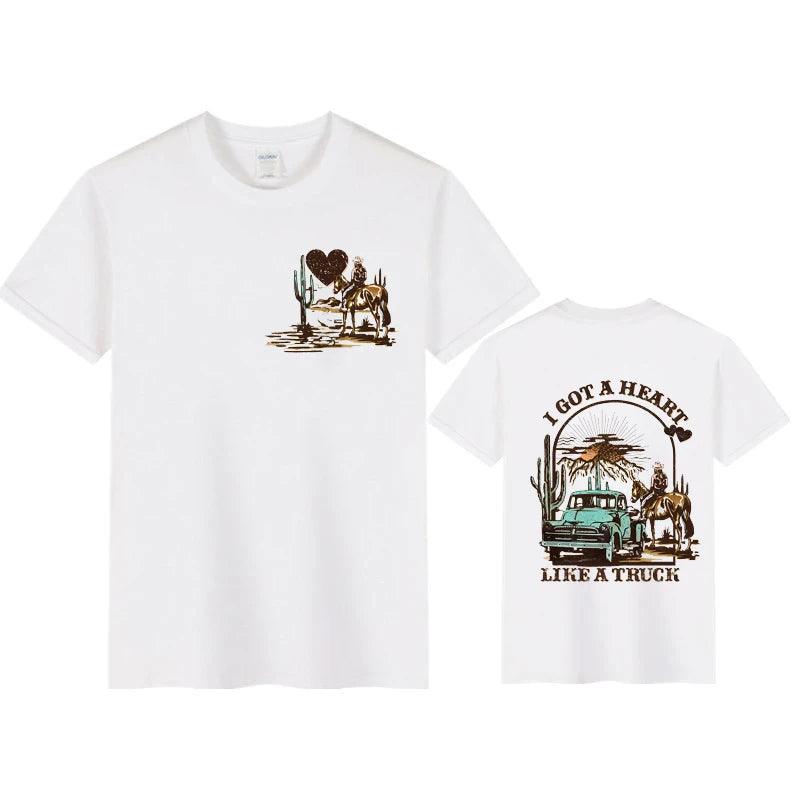 Heart Like A Truck Lainey Wilson Graphic Tee // Honeypot: New + Vintage High Quality Western Wear