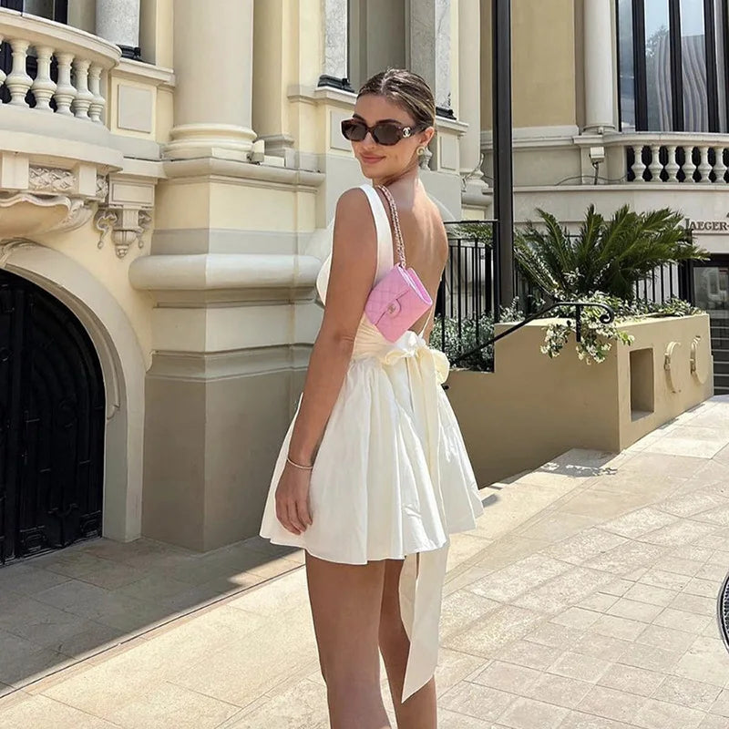 Corset Style Square Neck Minidress