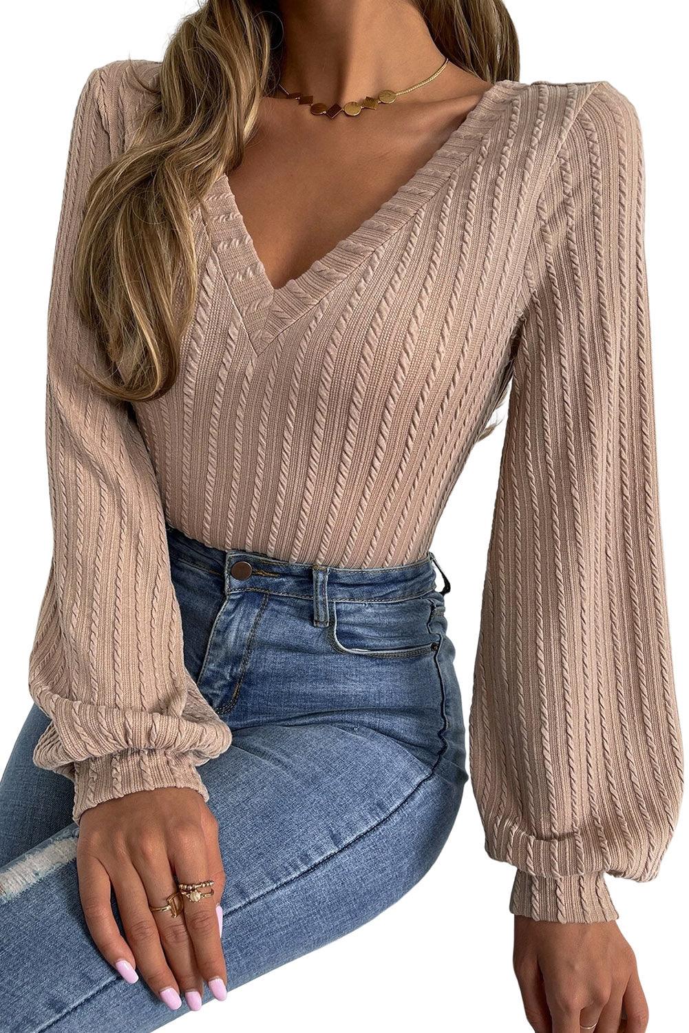 Black V-Neck Lantern Sleeve Top // Honeypot: New + Vintage High Quality Western Wear