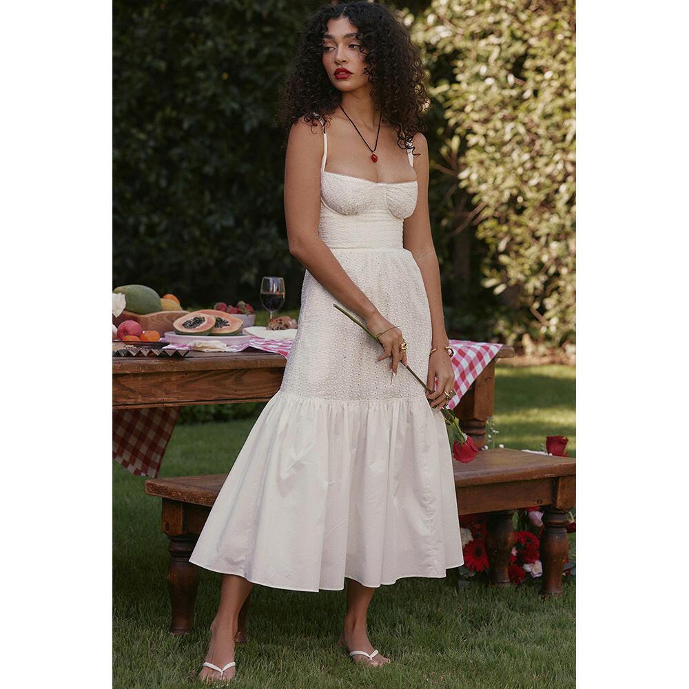 Linen/Cotton Blend Summer Dress // Honeypot: New + Vintage High Quality Western Wear