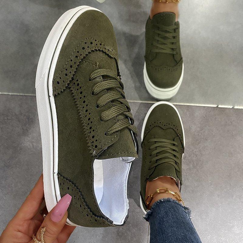 Suede Lace-Up Flat Sneakers // Honeypot: New + Vintage High Quality Western Wear