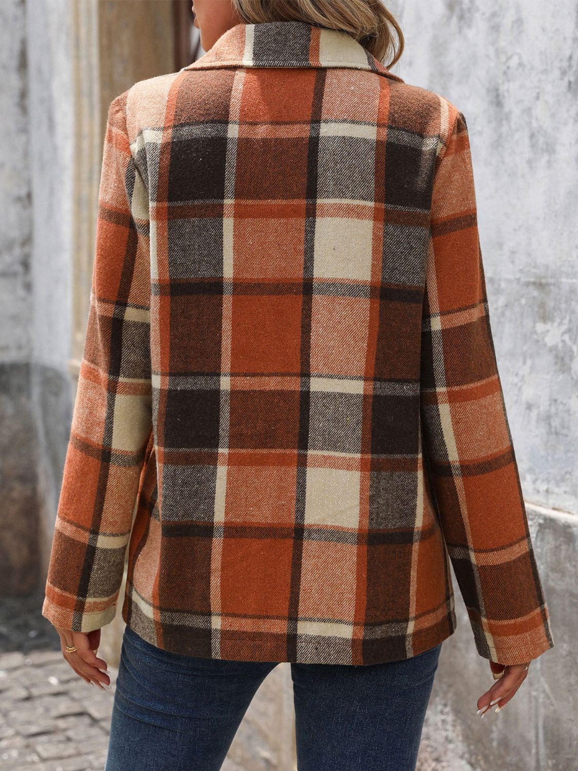 Plaid Button Down Structured Blazer // Honeypot: New + Vintage High Quality Western Wear
