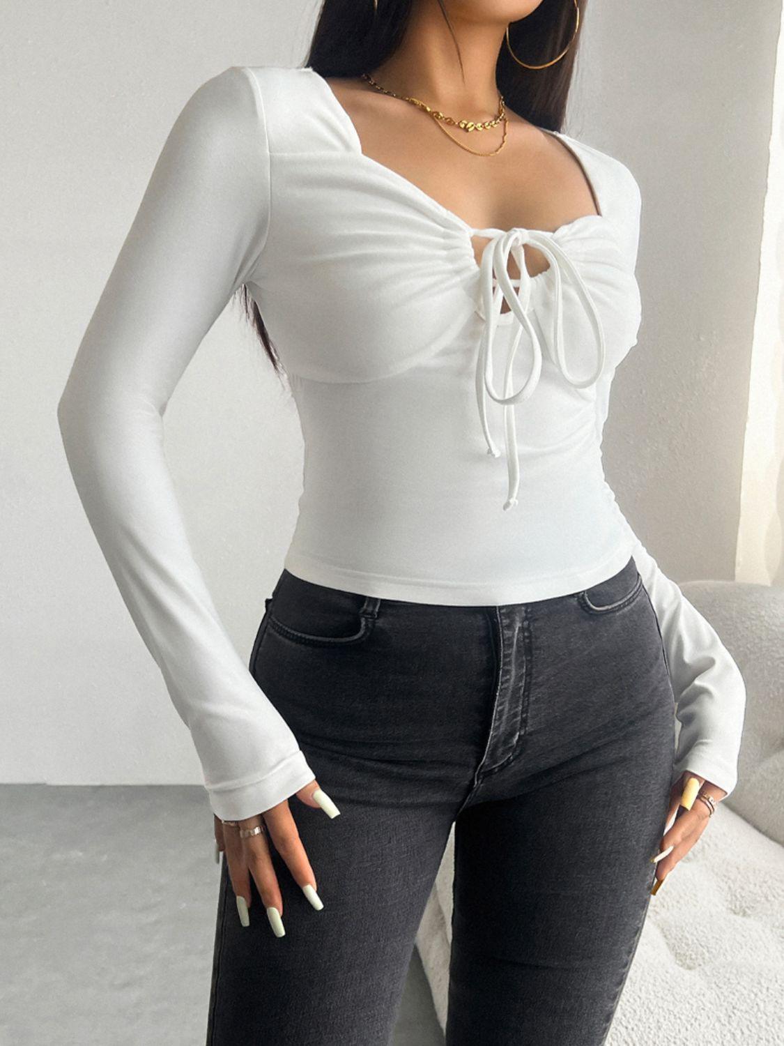 Devine Tied Long Sleeve T-Shirt // Honeypot: New + Vintage High Quality Western Wear