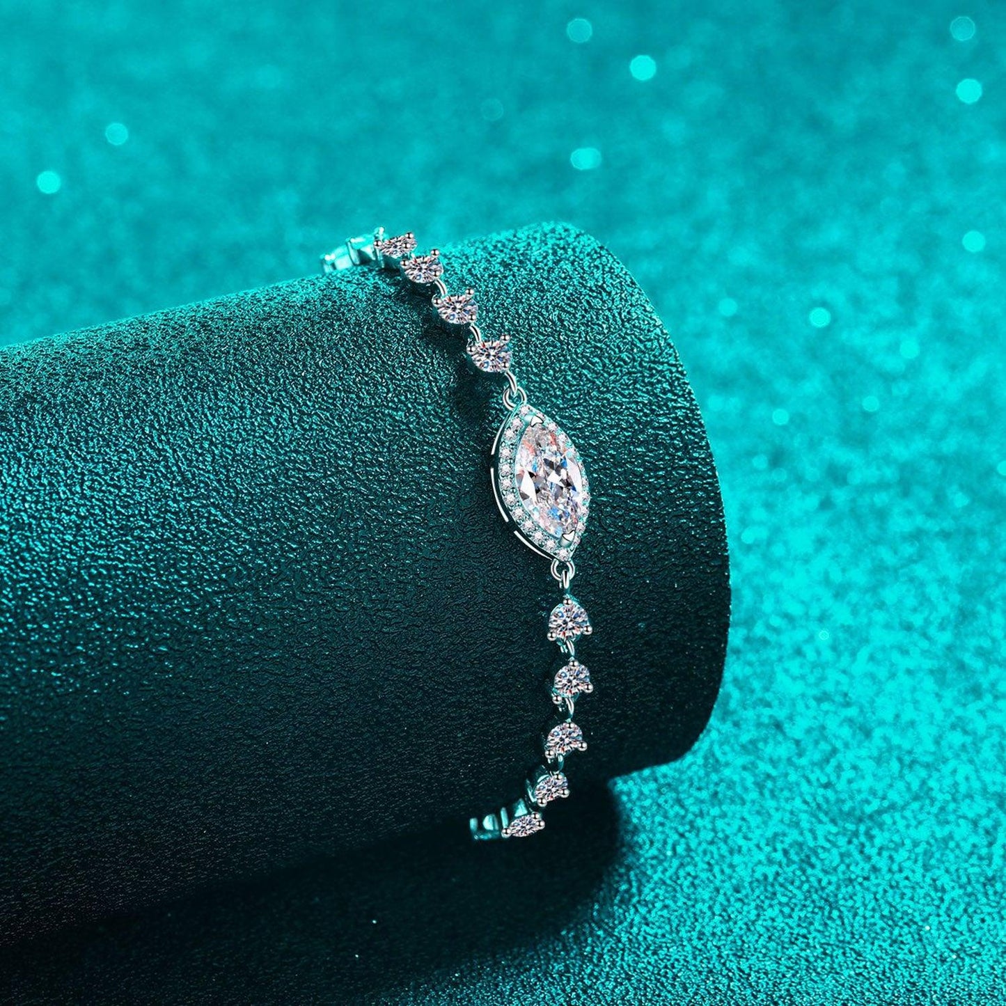1 Carat Moissanite 925 Sterling Silver Bracelet // Honeypot: New + Vintage High Quality Western Wear