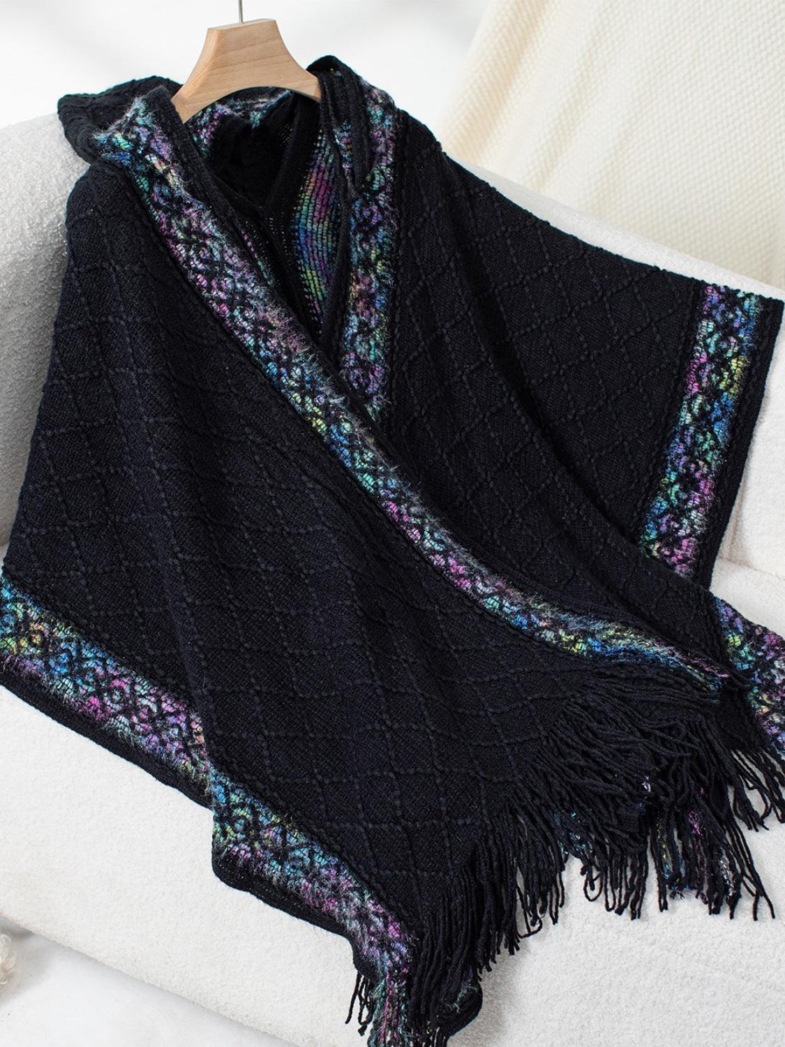 Fringe Half Sleeve Hooded Poncho // Honeypot: New + Vintage High Quality Western Wear