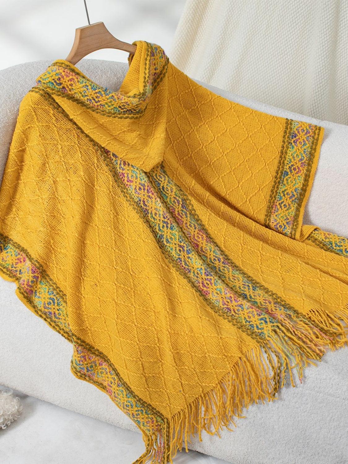Fringe Half Sleeve Hooded Poncho // Honeypot: New + Vintage High Quality Western Wear