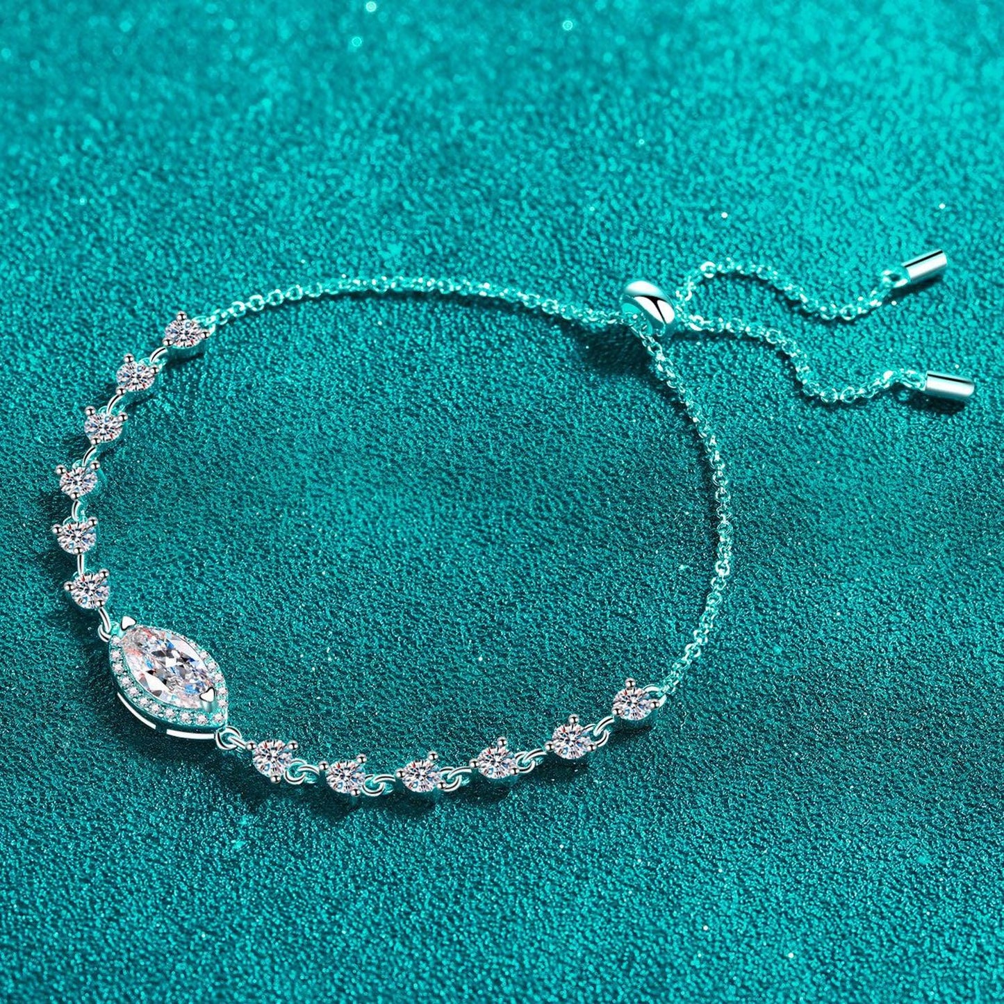 1 Carat Moissanite 925 Sterling Silver Bracelet // Honeypot: New + Vintage High Quality Western Wear