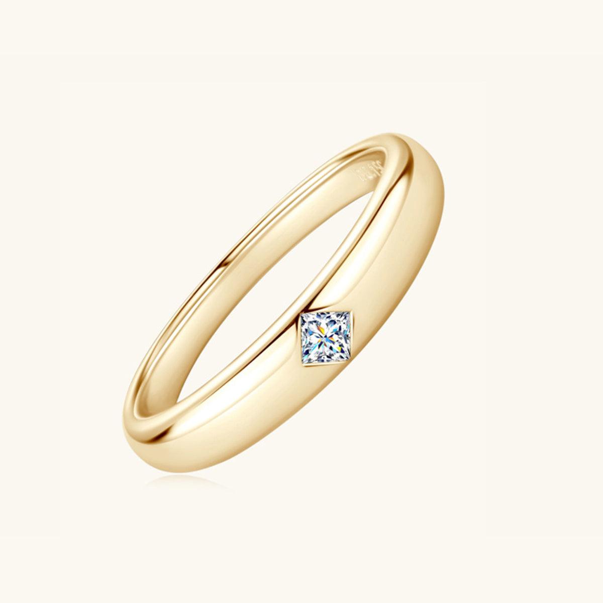 925 Sterling Silver Inlaid Moissanite Ring // Honeypot: New + Vintage High Quality Western Wear