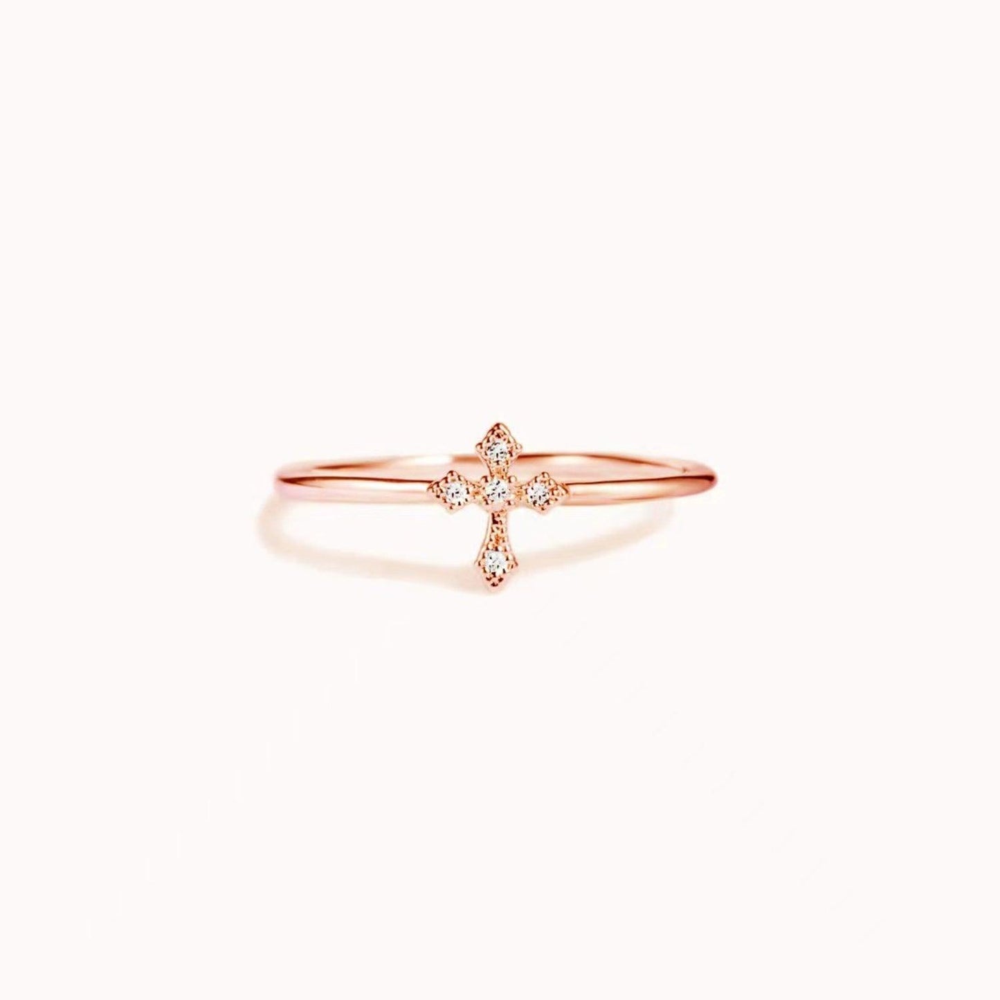 925 Sterling Silver Cross Ring // Honeypot: New + Vintage High Quality Western Wear
