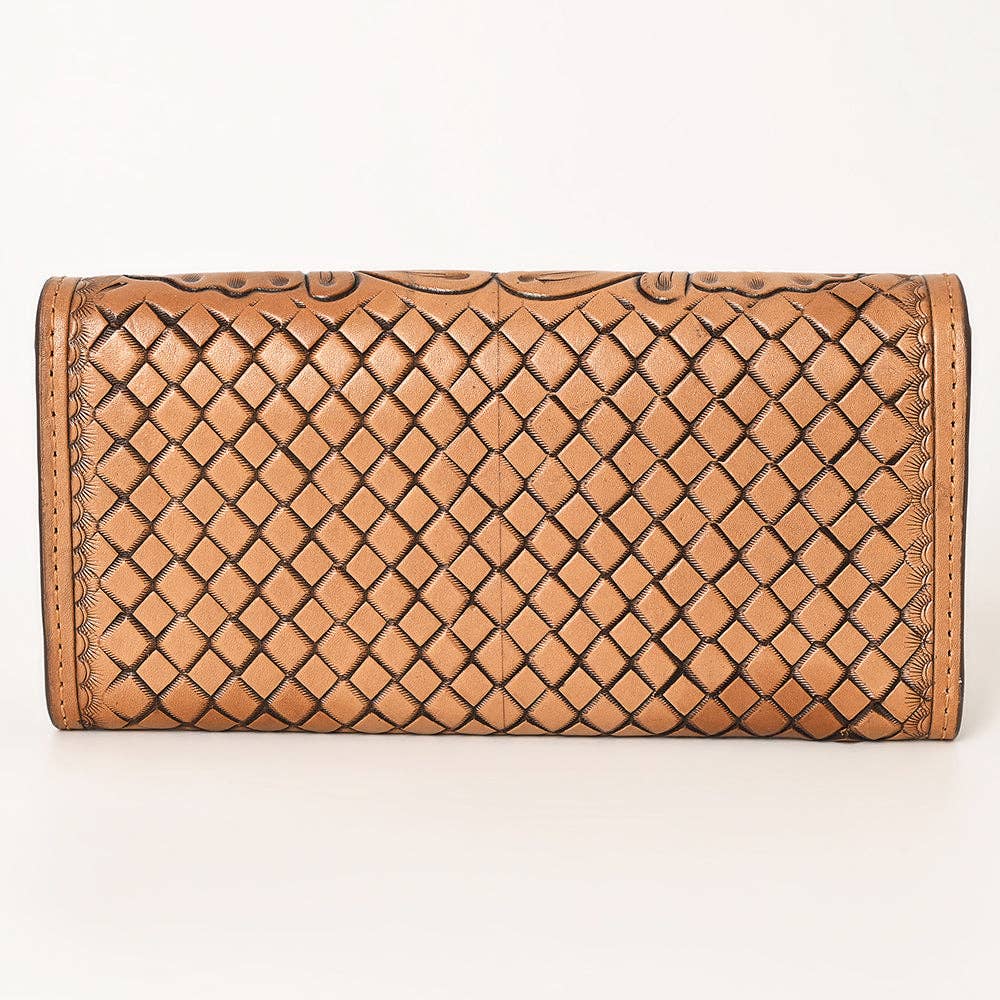 Tooled Leather Organizer Wallet // Ohlay - Honeypot