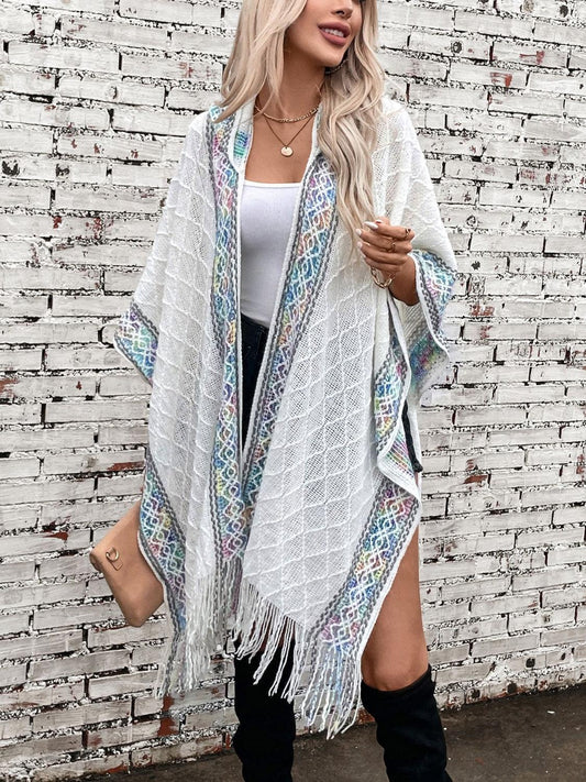 Fringe Half Sleeve Hooded Poncho // Honeypot: New + Vintage High Quality Western Wear