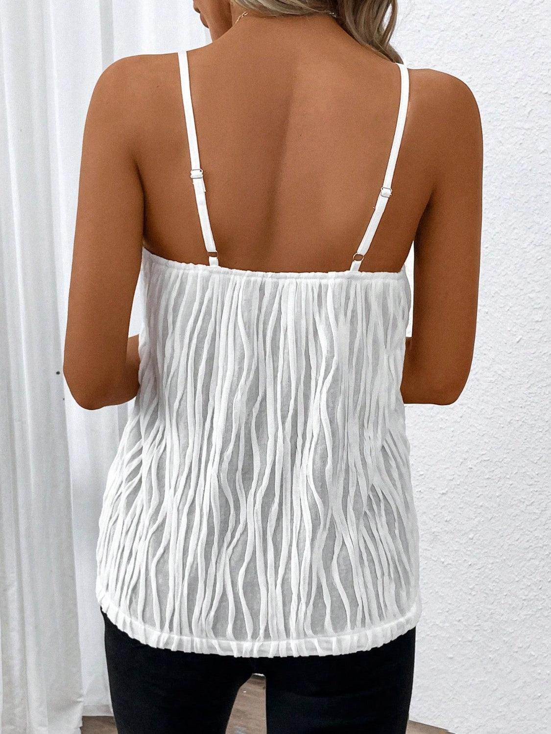 Textured V-Neck Cami - Honeypot