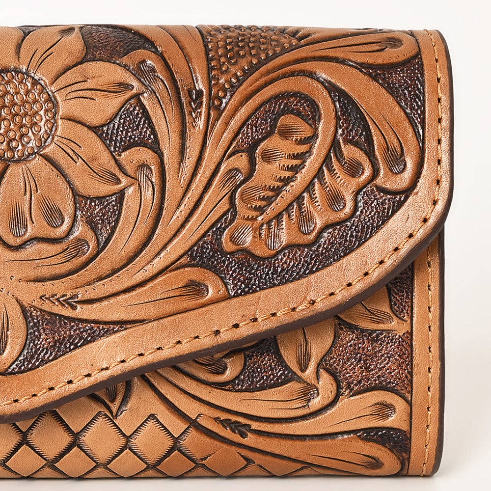 Tooled Leather Organizer Wallet // Ohlay - Honeypot